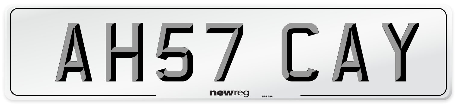 AH57 CAY Number Plate from New Reg